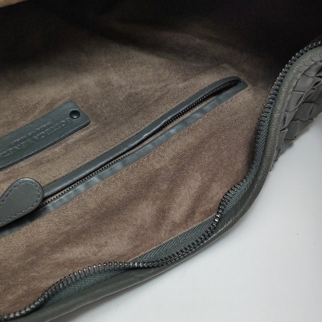 Bottega Veneta Hobo Bag Lambskin leather Dark Grey Large 47cm