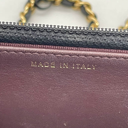 Chanel Wallet on Chain Classic Flap Black Caviar Leather Gold Hardware 2018-19