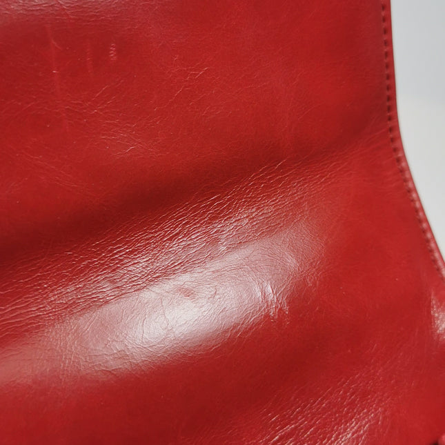 Chanel Coco Handle Small Red Lambskin Leather Chevron Stitching Gold Hardware, 2017-18