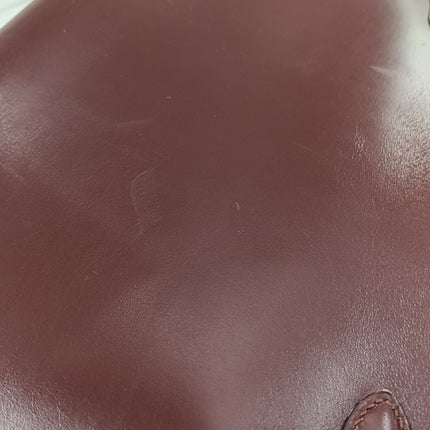 Hermes Kelly 32 Sellier Burgundy Box Leather Gold HW 1987