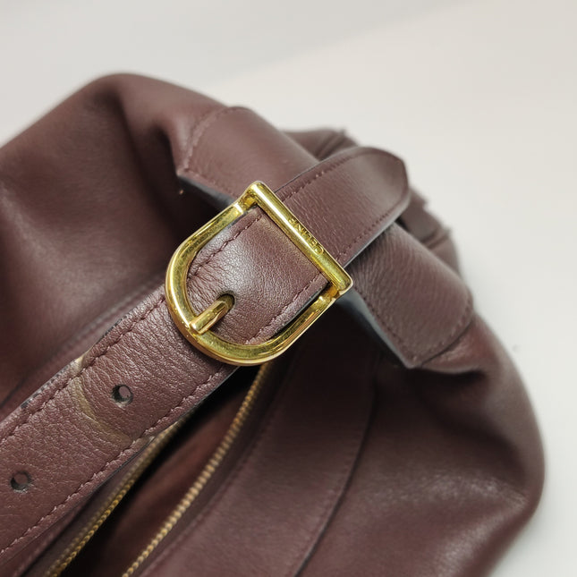 CELINE Romy Medium Hickory Brown Calfskin Leather Shoulder Bag