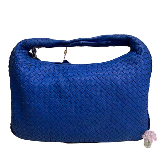 Bottega Veneta Hobo Bag Lambskin leather Royal Blue Medium 45cm