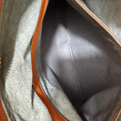 Sold Bottega Veneta Veneta Hobo Medium 40cm Lambskin Leather Orange