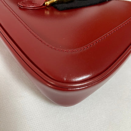 Gucci Jackie 1961 Mini Red Burgundy Leather Bag