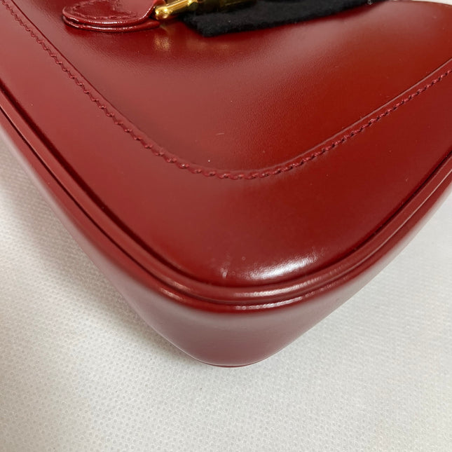 Gucci Jackie 1961 Mini Red Burgundy Leather Bag