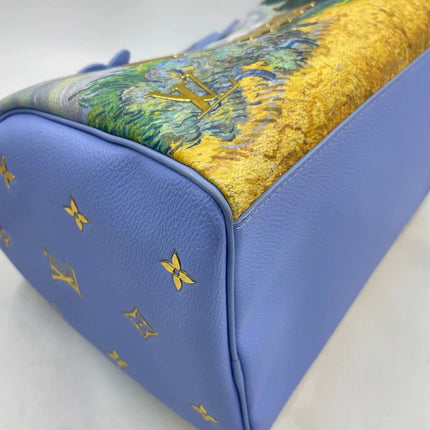 Louis Vuitton x Jeff Koons Speedy 30 Van Gogh Top Handle Bag