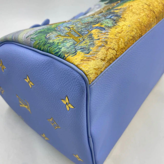 Louis Vuitton x Jeff Koons Speedy 30 Van Gogh Top Handle Bag