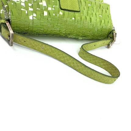 Sold Fendi Baguette Green Sequins Shoulder Bag