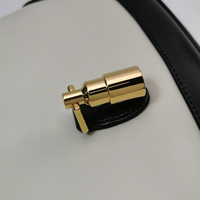 Sold Gucci Jackie 1961 Black & White Leather Bag Small
