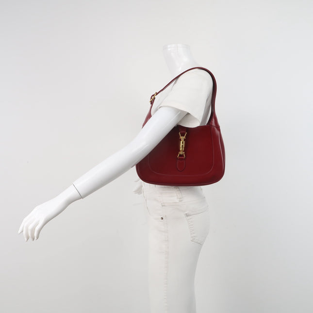 Gucci Jackie 1961 Red Burgundy Leather Bag Small Shoulder Bag