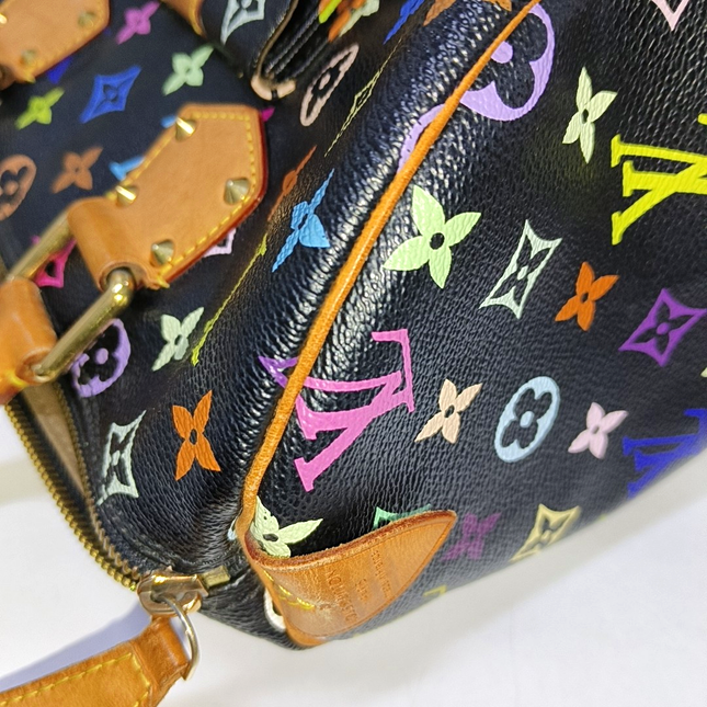 Louis Vuitton x Takashi Murakami Speedy 30 Lock Black Multicolor