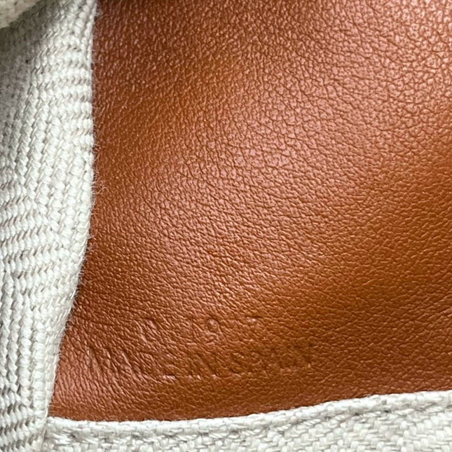 Loewe Puzzle Small Leather Woven Braided Caramel Tan Crossbody Bag