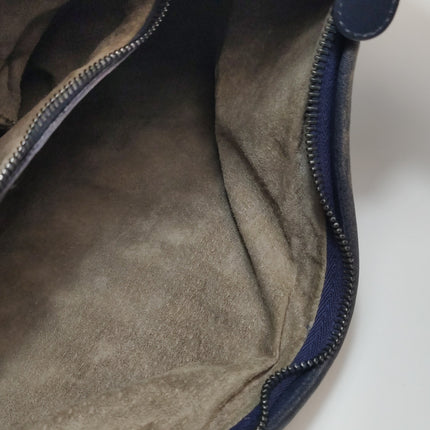 Bottega Veneta Veneta Hobo Midnight Dark Navy Intrecciato Leather Bag 40cm