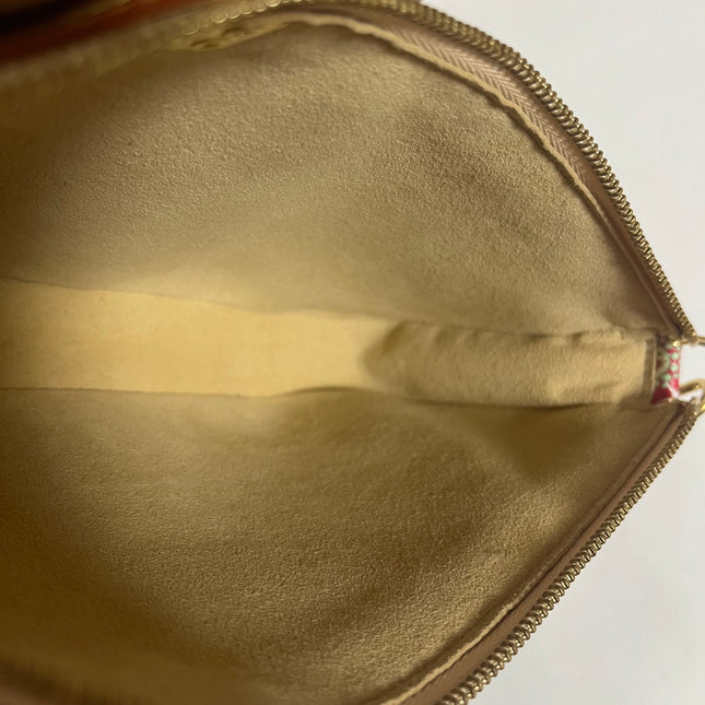 Louis Vuitton x Takashi Murakami Cherry Blossom Pochette Accessoire White Monogram