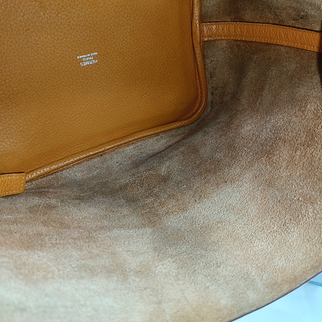 Hermes Picotin 22 Orange Clemence Taurillon Leather 2009