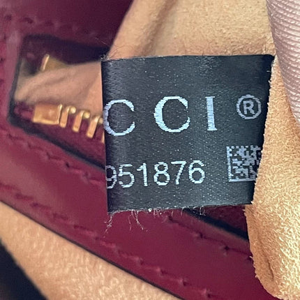 Sold Gucci Jackie 1961 Red Leather Bag Small with Adjustable Strap