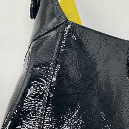 Gucci Jackie 1961 Small Black Patent Leather Shoulder Bag S24