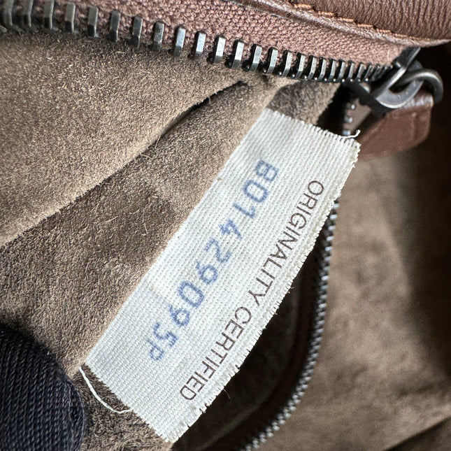 Bottega Veneta Maxi Convertible Tote Bag Hobo Chocolate Brown Leather Two-way Carry 50cm