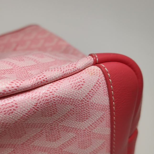 Goyard Artois Tote PM Medium Pink With Zipper and Reinforced Corners 2018
