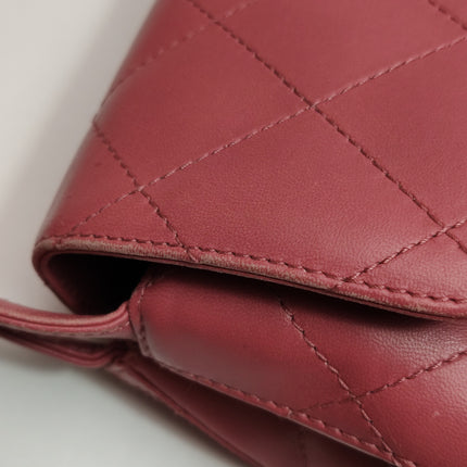 Chanel Kelly Vintage Top Handle Bag Lambskin Leather 24k Gold Hardware