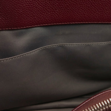 Chanel GST Grand Shopping Tote Burgundy Caviar Leather GM Silver Hardware