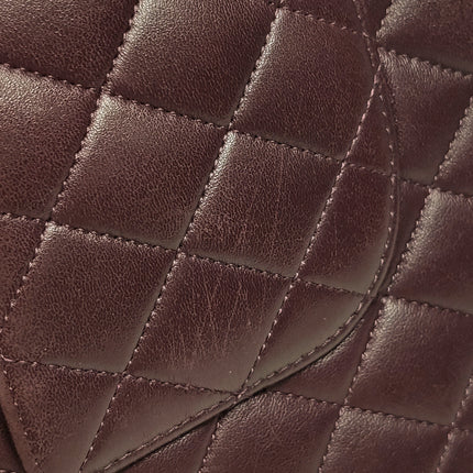 Chanel Timeless Classic Flap Medium Purple Lambskin Leather Silver Hardware 2011-2012