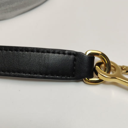 Loewe x Suna Fujita Lemur Puzzle Edge Small Black Leather Crossbody Bag