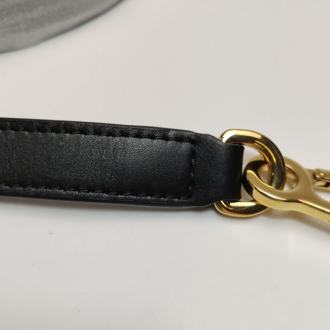 Loewe x Suna Fujita Lemur Puzzle Edge Small Black Leather Crossbody Bag