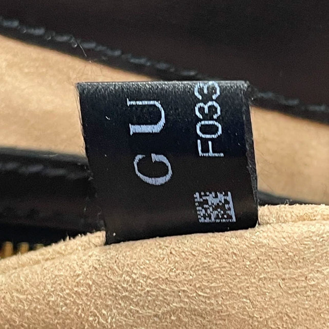 Sold Gucci Jackie 1961 Black Leather Bag Small with Adjustable Strap
