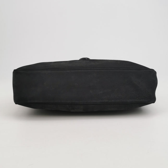 Gucci Jackie 1961 Medium Black Suede Leather Bag