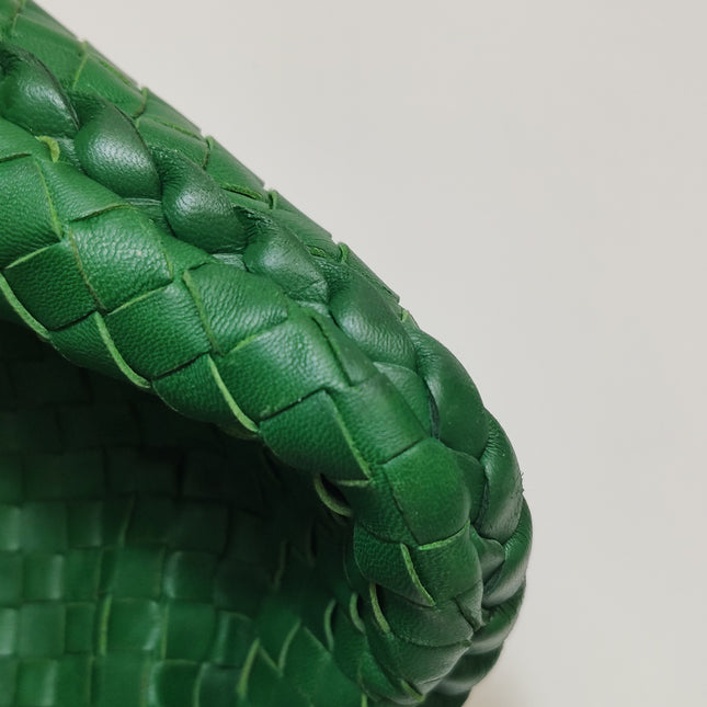 Bottega Veneta Veneta Hobo Green Intrecciato Leather Medium 40cm