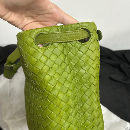 Bottega Veneta Garda Avocado Green Intrecciato Nappa Leather Large 33cm