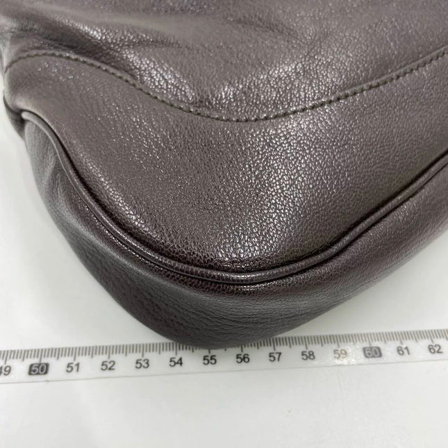 Gucci Jackie by Demna Soft Brown Lambskin Leather Silver Hardware