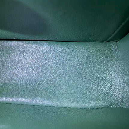 Chanel Classic Flap Mini 2019 Green Lambskin Leather Silver Hardware