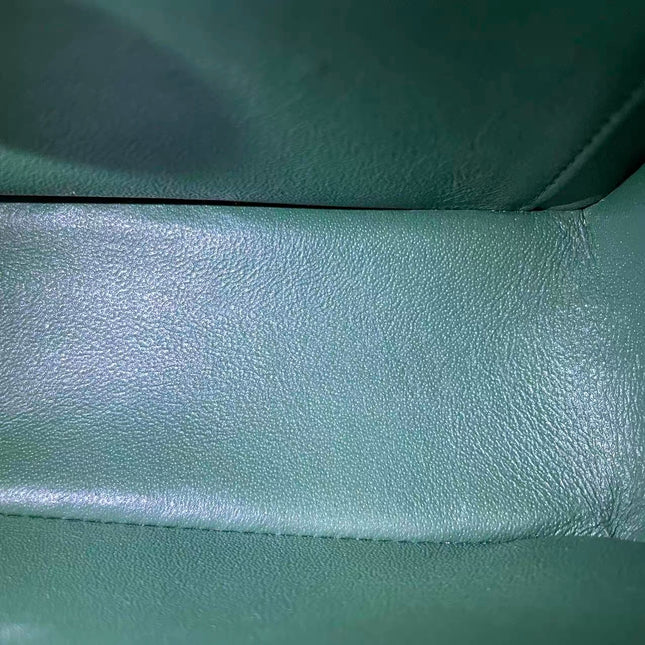 Chanel Classic Flap Mini 2019 Green Lambskin Leather Silver Hardware