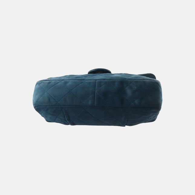 Sold Chanel Classic Flap Seasonal 2012-2013 Calfskin Leather Navy Shoulder Bag
