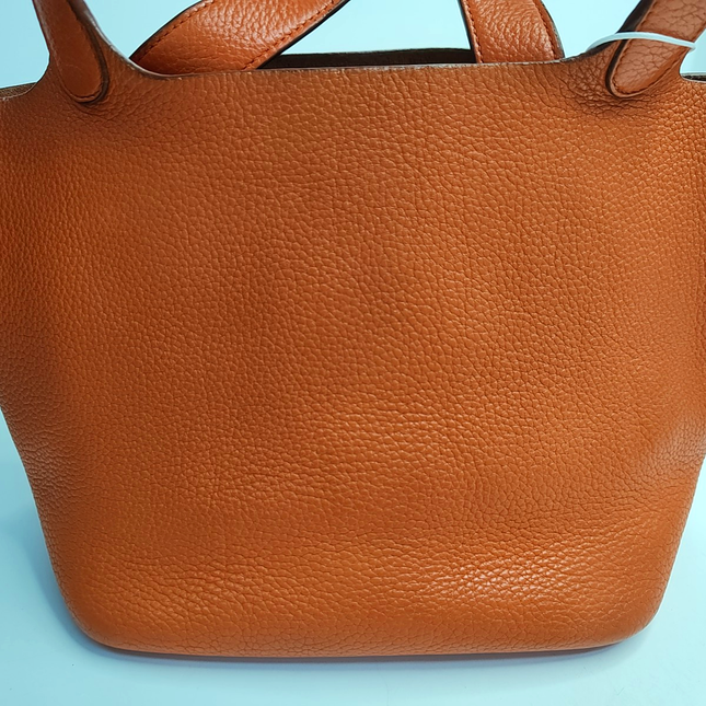 Hermes Picotin 22 Orange Clemence Taurillon Leather 2009