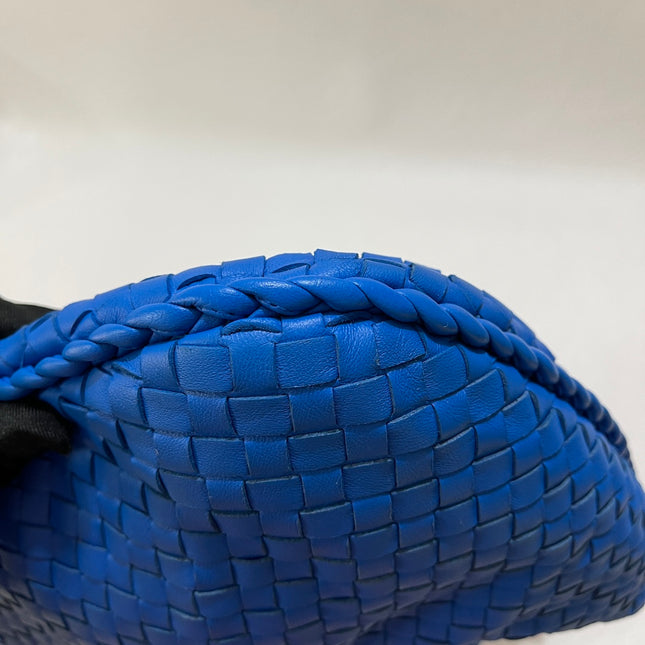 Bottega Veneta Veneta Hobo Medium Royal Blue Intrecciato Leather Bag 47cm