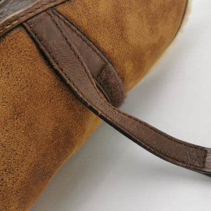 Sold Dior Saddle Vintage Shoulder Bag Shearling Brown and While