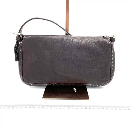 Fendi Baguette Selleria Calfskin Leather Brown Shoulder Bag