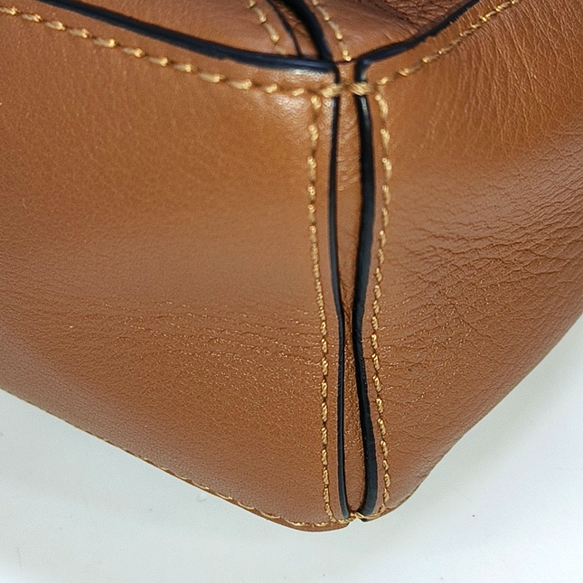 Sold Loewe Puzzle Mini Caramel Tan Calfskin Leather Crossbody Bag