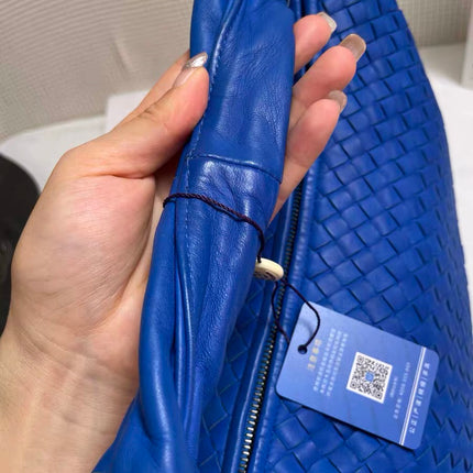 Bottega Veneta Hobo Bag Lambskin leather Royal Blue Medium 45cm