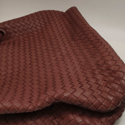 Bottega Veneta Garda Burgundy Intrecciato Nappa Leather Large 33cm