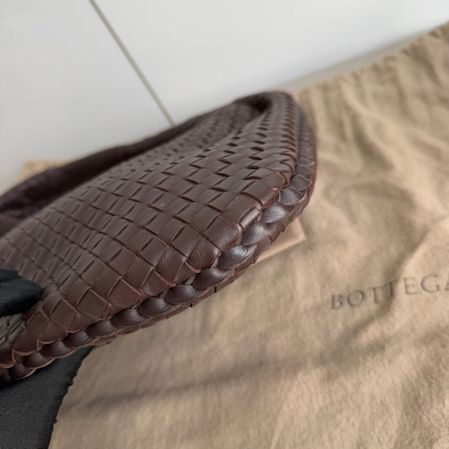 Bottega Veneta Hobo Bag Large Milk Chocolate Brown Lambskin leather 47cm