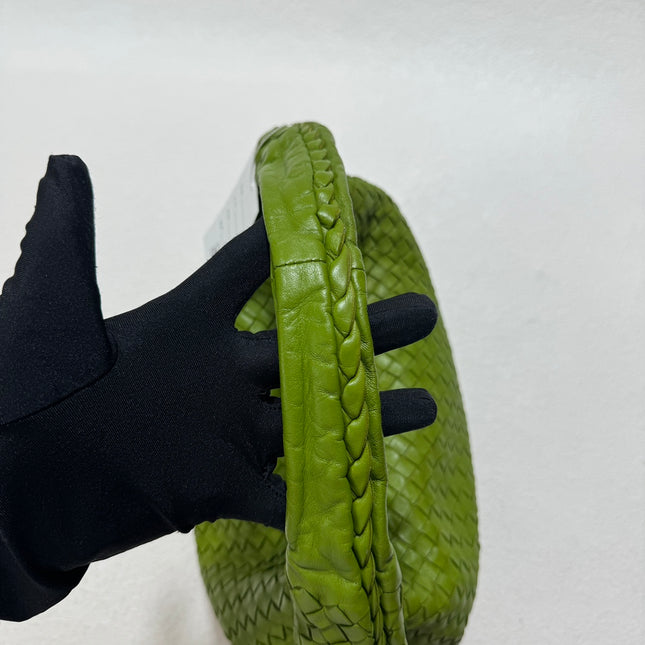 Sold Bottega Veneta Belly Hobo Intrecciato Avocado Green Nappa Leather Medium 40cm