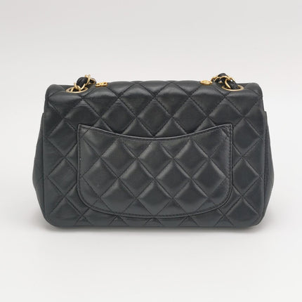 Chanel Classic Flap Mini Egyptian Amulet Black Lambskin Leather Gold Hardware