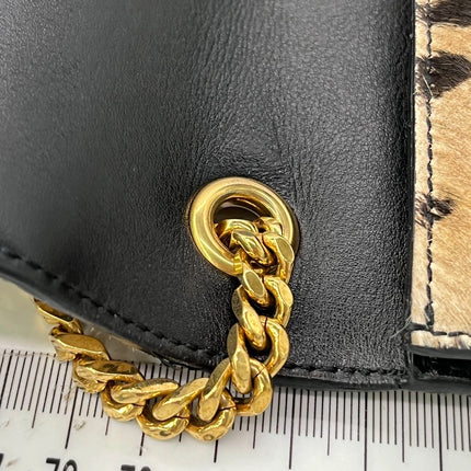 YSL Saint Laurent Kate Small Pony-style Calfskin Leather Leopard Print Tassle Crossbody Bag