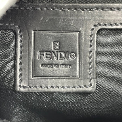 FENDI Baguette Vintage Black Cloth Silver Hardware