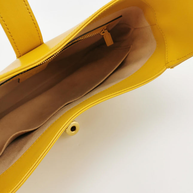 Gucci Jackie 1961 Yellow Leather Bag Small Shoulder Bag With Strap