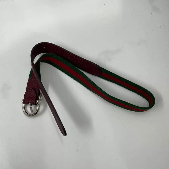 Gucci Jackie 1961 Burgundy Large Pebbled Leather Shoulder Bag with Strap